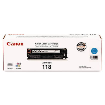 Canon 118 Toner 2,900 Page-Yield Cyan