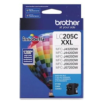 Image for Brother Lc205c Innobella Super High-Yield Ink 1,200 Page-Yield Cyan from HD Supply