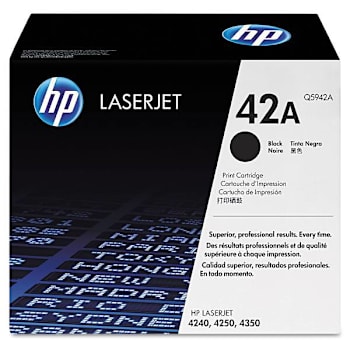 Image for HP 42a Q5942a Black Original Laserjet Toner Cartridge from HD Supply