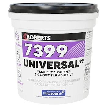 Roberts Universal99 Resilient Flooring & Carpet Adhesive, 1 Gallon
