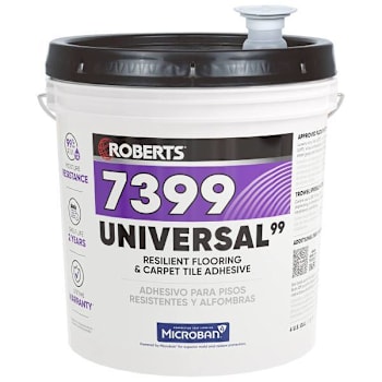 Roberts Universal99 Resilient Flooring & Carpet Adhesive, 4 Gallon