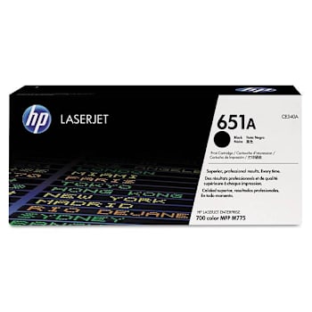 Image for HP 651a, (Ce340a) Black Original Laserjet Toner Cartridge from HD Supply