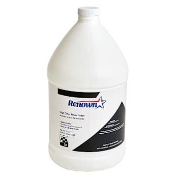 Renown High-Gloss Floor Finish, 1 Gal, Case Of 4