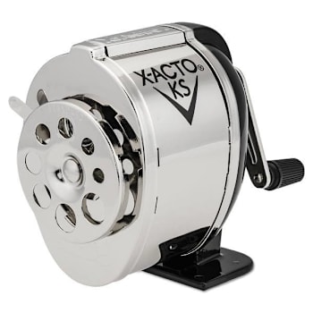 X-Acto Ks Manual Classroom Pencil Sharpener Black/Nickel