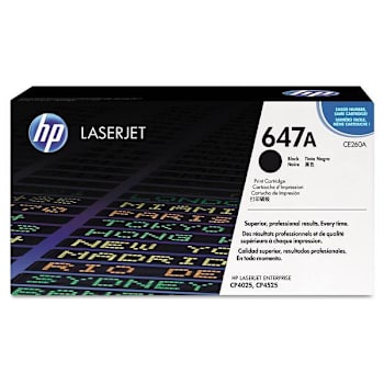 Image for HP 647a, (Ce260a) Black Original Laserjet Toner Cartridge from HD Supply