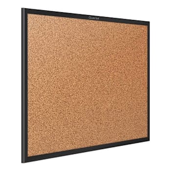 Image for Quartet Classic Series Cork Bulletin Board 48" X 36" Tan Surface Black Frame from HD Supply