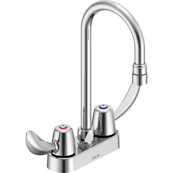 Image for Delta Commercial Two Handle 4 In Deck-Mount Faucet from HD Supply