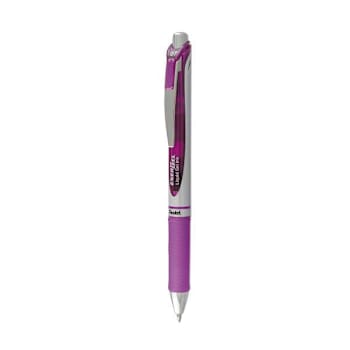Image for Pentel Energel Rtx Gel Pen Retractable Medium .7mm Violet Ink Violet/Gray Barrel from HD Supply