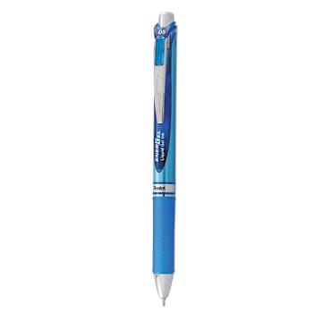 Image for Pentel Energel Rtx Gel Pen Retractable Fine .5mm Blue Ink Blue/Light Blue Barrel from HD Supply