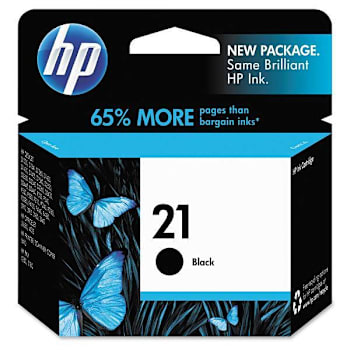 Image for HP 21 Black Original Ink Cartridge from HD Supply