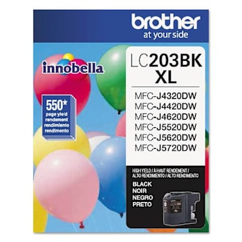 Image for Brother Lc203bk Innobella High-Yield Ink 550 Page-Yield Black from HD Supply