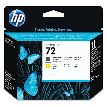 HP 72 Matte Black/Yellow Printhead