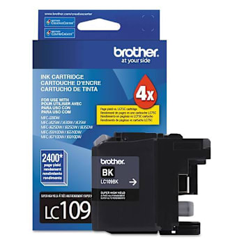 Image for Brother Lc109bk Innobella Super High-Yield Ink 2,400 Page-Yield Black from HD Supply