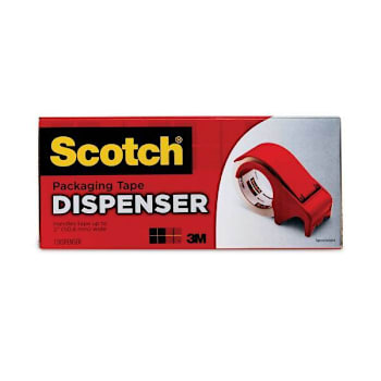 Image for Compact and Quick Loading Dispenser for Box Sealing Tape, 3" Core, For Rolls Up to 2" x 60 yds, Red from HD Supply