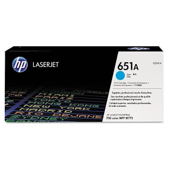 Image for HP 651a Cyan Original Laserjet Toner Cartridge from HD Supply