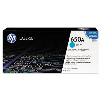 Image for HP 650a Cyan Original Laserjet Toner Cartridge from HD Supply