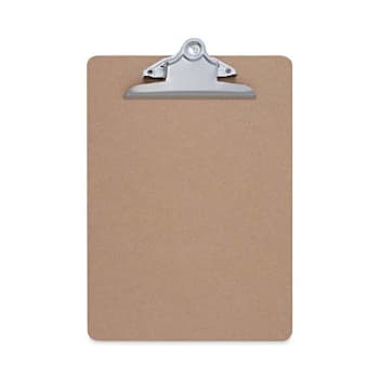 Image for Universal Hardboard Clipboard 1.25" Clip Capacity Holds 8.5 X 11 Sheets Brown from HD Supply