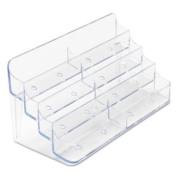 Image for Deflecto 8-Pocket Business Card Holder-400 Cards 7.78 X 3.5 X 3.38 Plastic Clear from HD Supply