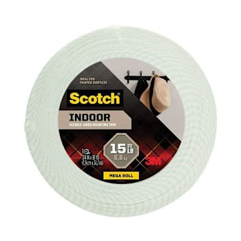 Image for Permanent High-Density Foam Mounting Tape, Holds Up to 2 lbs, 0.75" x 38 yds, White from HD Supply