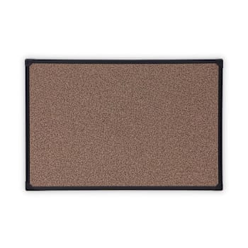 Universal Tech Cork Board 36"X24" Brown Surface Black Plastic Frame