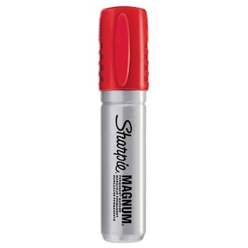 Image for Sharpie Magnum Permanent Marker Broad Chisel Tip Red from HD Supply