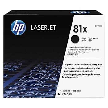 HP 81x High-Yield Black Original Laserjet Toner Cartridge