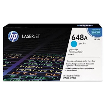 Image for HP 648a, (Ce261a) Cyan Original Laserjet Toner Cartridge from HD Supply