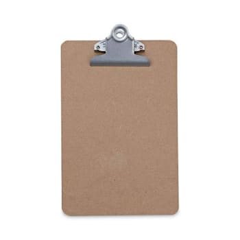 Image for Universal Hardboard Clipboard 0.75" Clip Capacity Holds 5x8 Sheets Brown from HD Supply