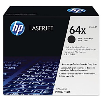 Image for HP 64x High-Yield Black Original Laserjet Toner Cartridge from HD Supply