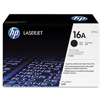 Image for HP 16a Black Original Laserjet Toner Cartridge from HD Supply