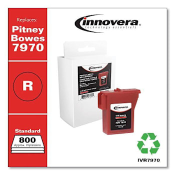 Image for Innovera Compatible Red Postage Meter Ink Replacement 800 Page-Yield from HD Supply