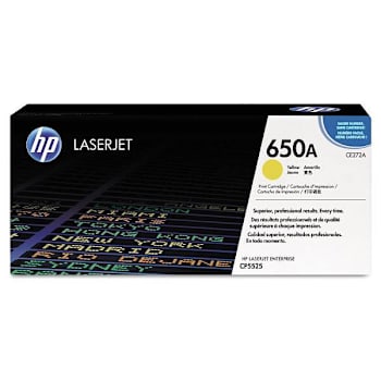 Image for HP 650a Yellow Original Laserjet Toner Cartridge from HD Supply