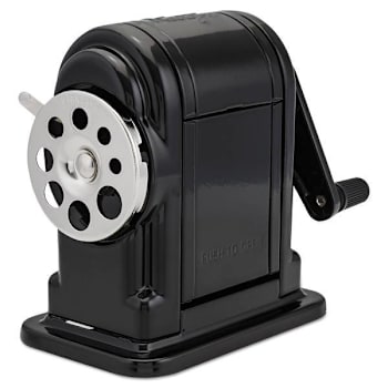 X-Acto Ranger 55 Manual Pencil Sharpener Manually-Powered 3.25 X 6 X 5.5 Black