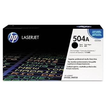 Image for HP 504a, (Ce250a) Black Original Laserjet Toner Cartridge from HD Supply
