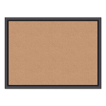 Image for U Brands Cork Bulletin Board 24"X18" Tan Surface Black Wood Frame from HD Supply