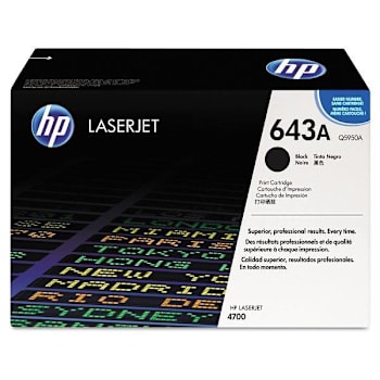 Image for HP 643a Black Original Laserjet Toner Cartridge from HD Supply