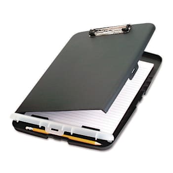 Officemate Low Profile Clipboard 0.5" Clip Capacity 8.5x11 Sheets Charcoal