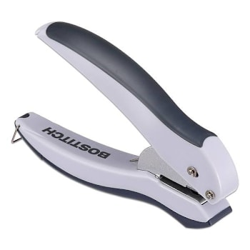 Image for Bostitch 10-Sheet Ez Squeeze One-Hole Punch 1/4" Hole Gray from HD Supply