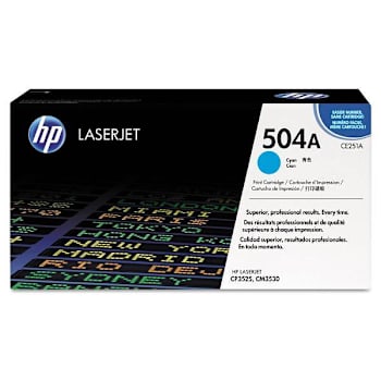 Image for HP 504a Cyan Original Laserjet Toner Cartridge from HD Supply