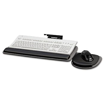Fellowes Adjustable Standard Keyboard Platform 20.25w X 11.13d Graphite/Black