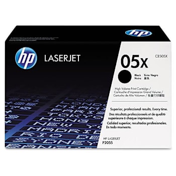 Image for HP 05x High-Yield Black Original Laserjet Toner Cartridge from HD Supply