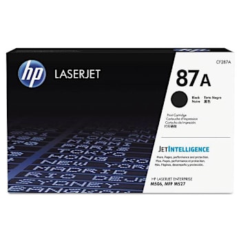 Image for HP 87a Black Original Laserjet Toner Cartridge from HD Supply