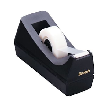 Image for Scotch Desktop Tape Dispenser Weighted Non-Skid Base 1" Core Black from HD Supply