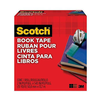 Image for Scotch Book Tape 3" Core 2"X15 Yds Clear from HD Supply