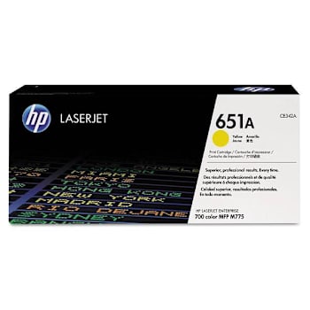 HP 651a, (Ce342a) Yellow Original Laserjet Toner Cartridge