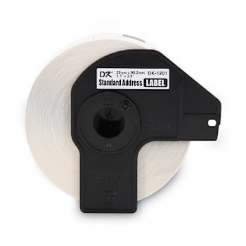 Brother Die-Cut Address Labels 1.1"X3.5" White 400 Labels/Roll