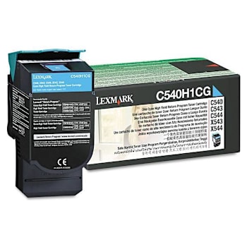 Lexmark Return Program High-Yield Toner. 2,000 Page-Yield Cyan