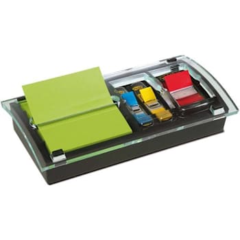 Image for Post-It Dispenser Notes-Flag Dispenser 3"X3" 100 Note Cap 50 Flag Black from HD Supply