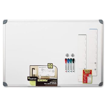 Image for Quartet Magnetic Dry Erase Whiteboard 36"X24" Aluminum Frame-4 Markers/2 Magnets from HD Supply