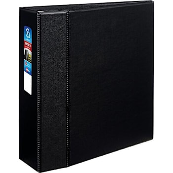 Avery Durahinge 4" Binder 780 Sheet Capacity D Ring Black